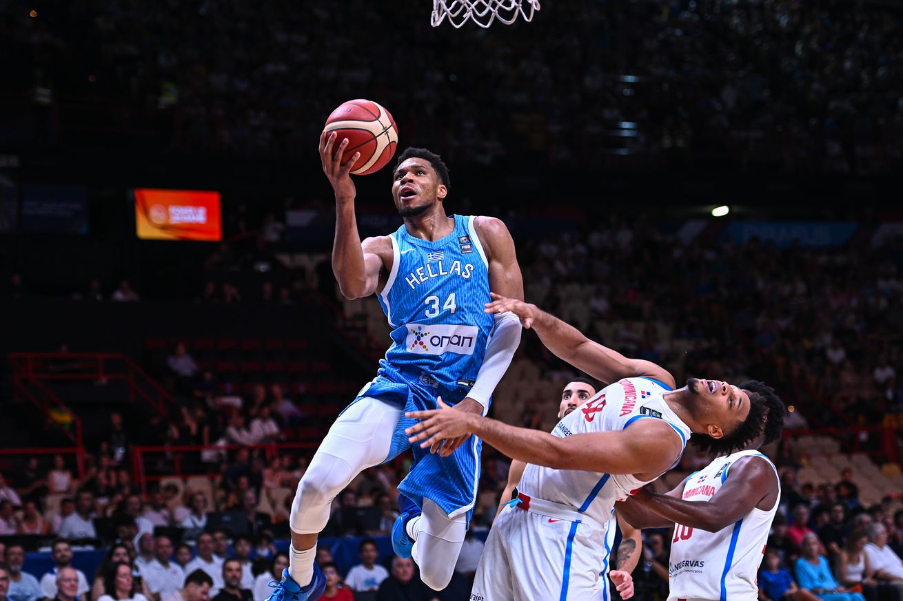 Dominican Republic Vs Greece : FIBA Olympic Qualifying Tournament 2024