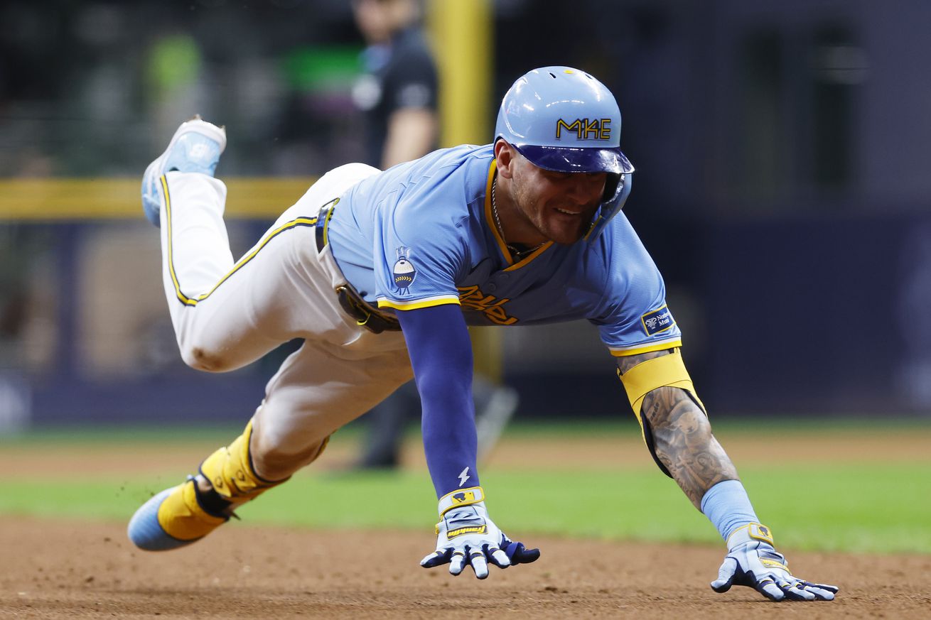 MLB: AUG 16 Guardians at Brewers