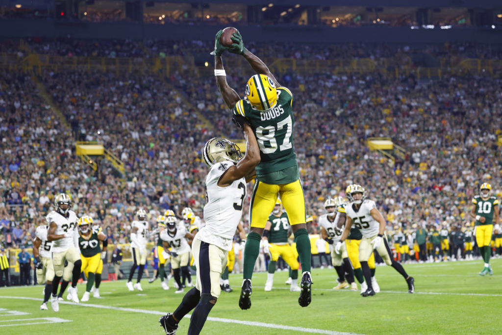 Wide Receiver Romeo Doubs vs New Orleans Saints