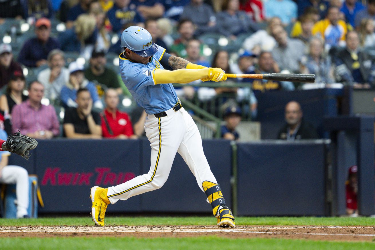 MLB: Cincinnati Reds at Milwaukee Brewers