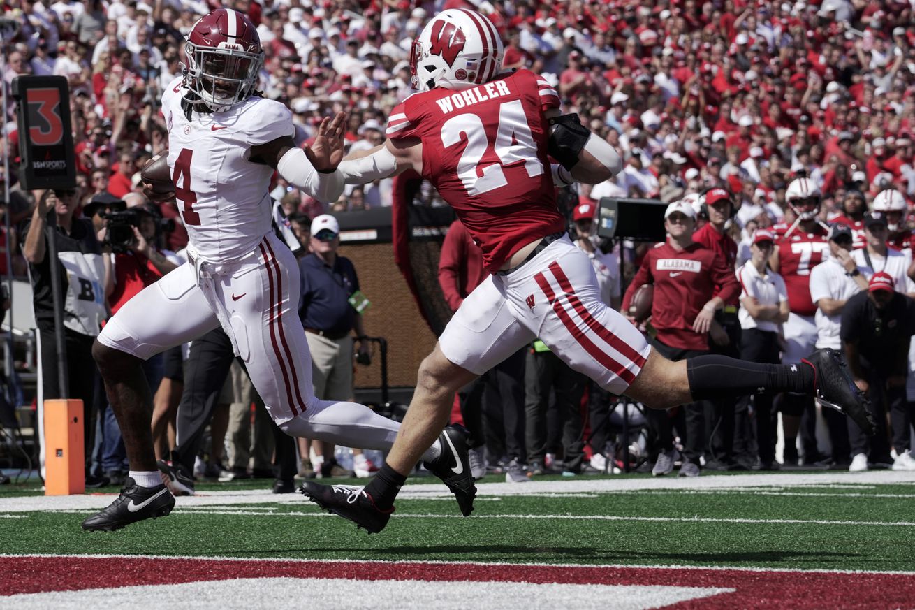 NCAA Football: Alabama at Wisconsin