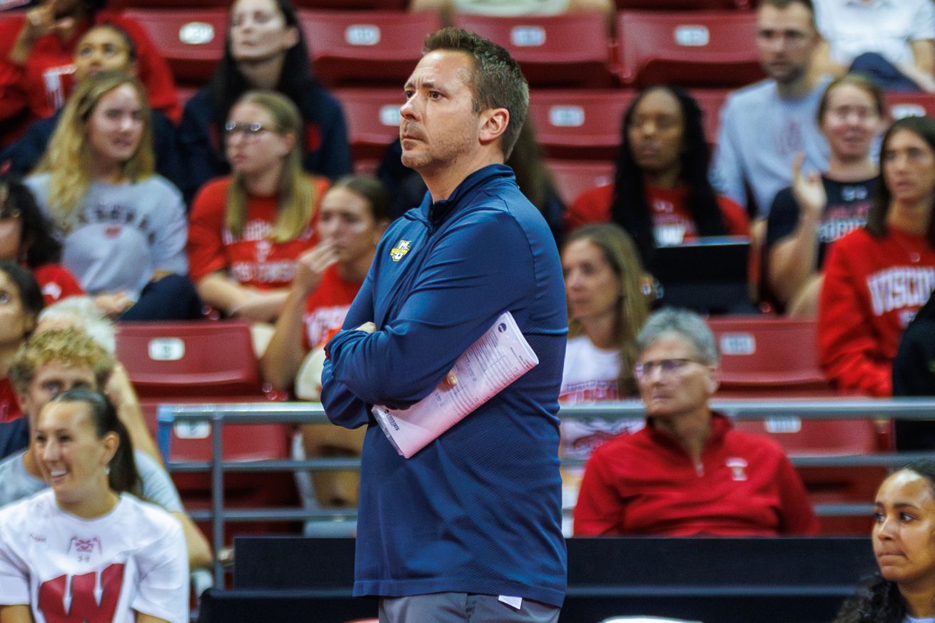 Marquette volleyball head coach Ryan Theis