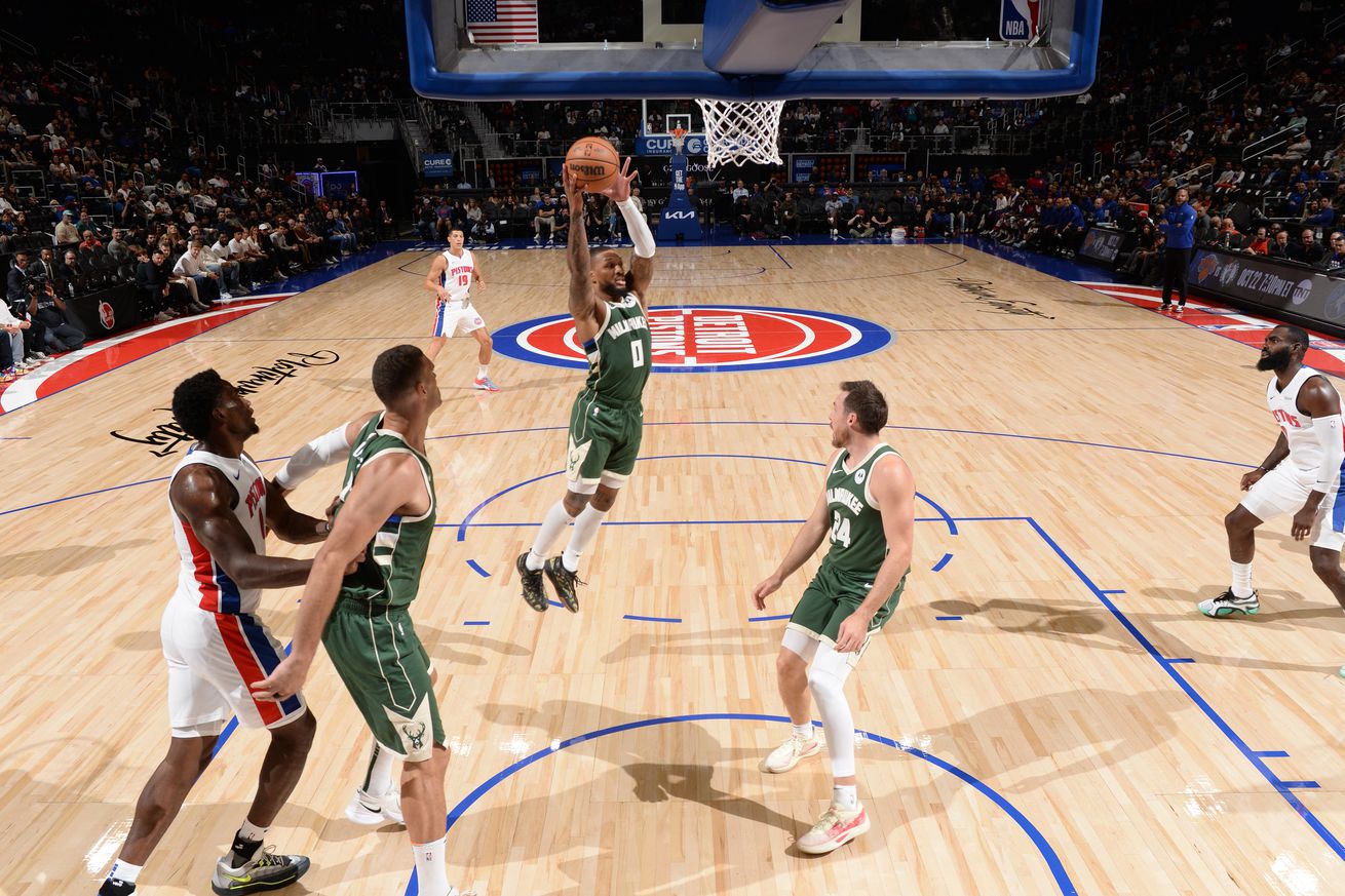 Milwaukee Bucks v Detroit Pistons