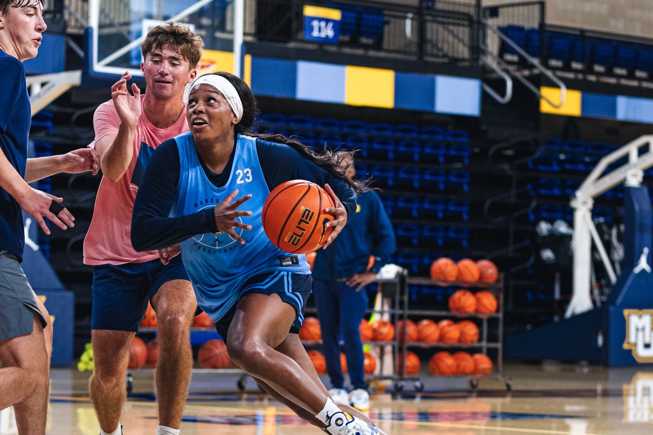 Marquette’s Olivia Porter at practice