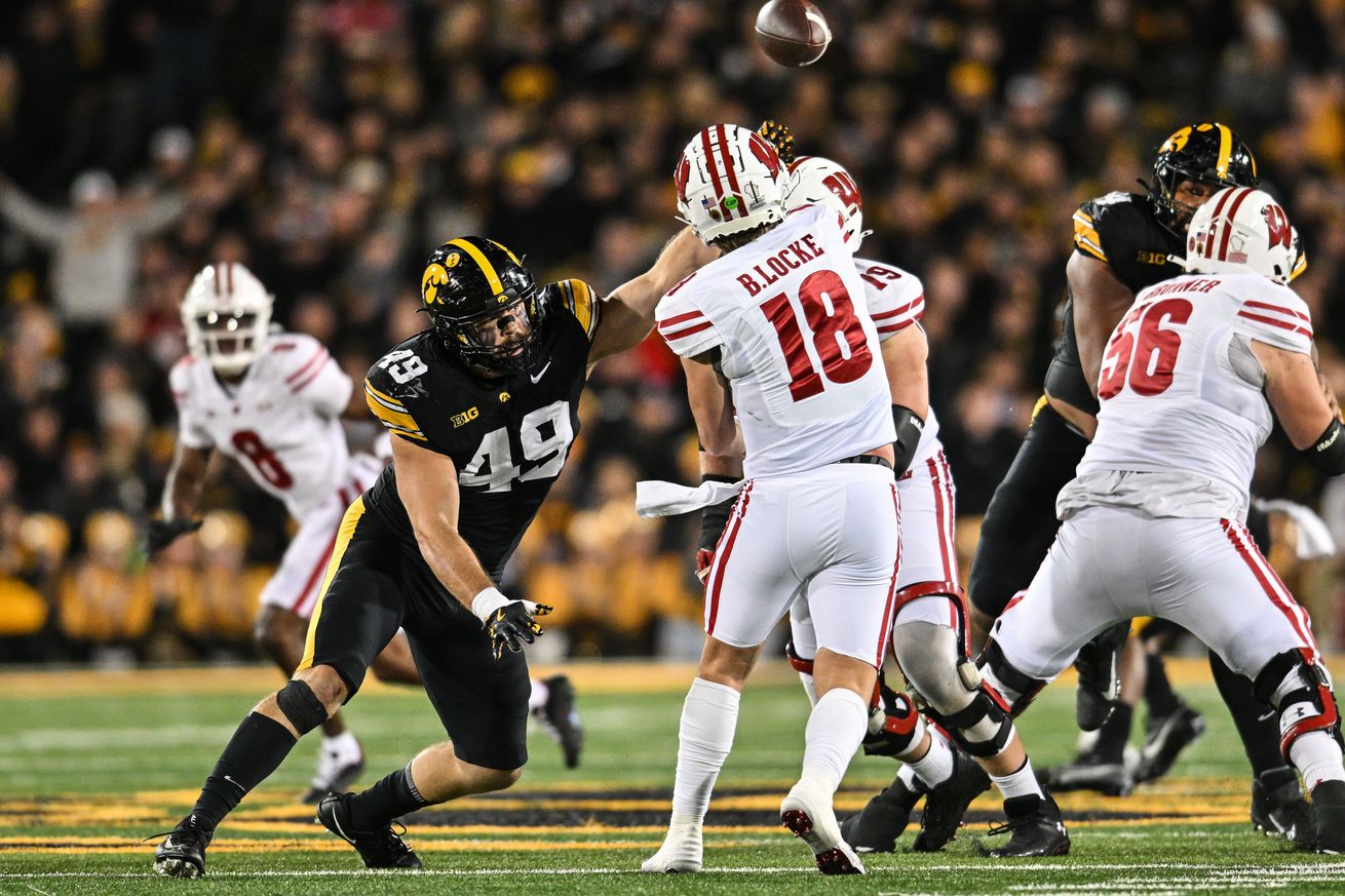 NCAA Football: Wisconsin at Iowa