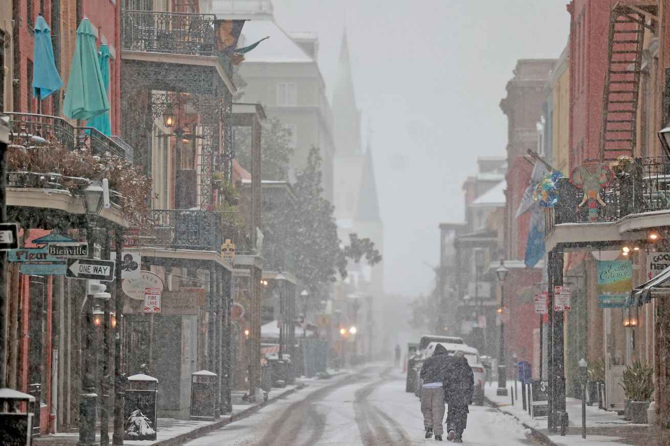 Large Winter Storm Brings Rare Snowfall To Large Swath Of Southern States