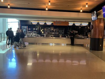 A Flourchild pizza stand at Fiserv Forum.