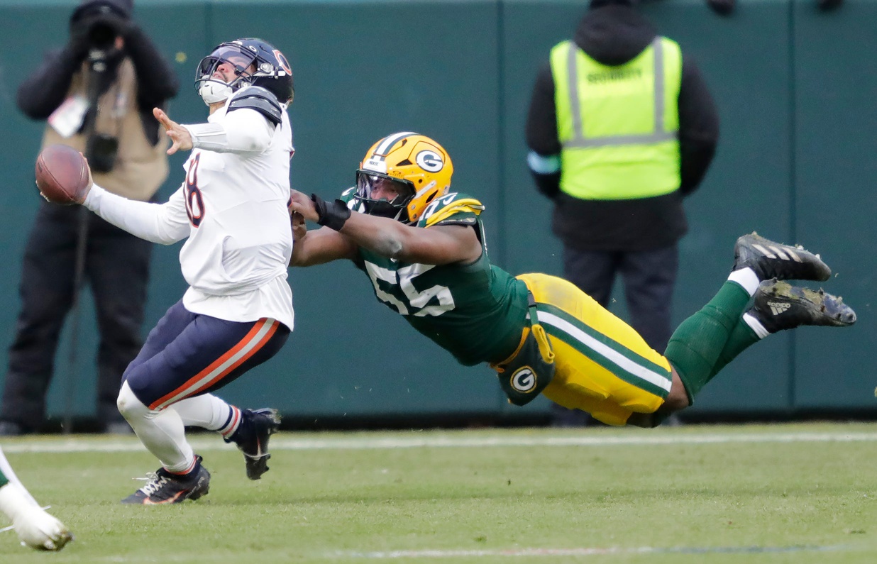 caleb williams horse collar packers | Deep Dive: Packers Can’t Overcome Early Mistakes - Lose to Bears 24-22