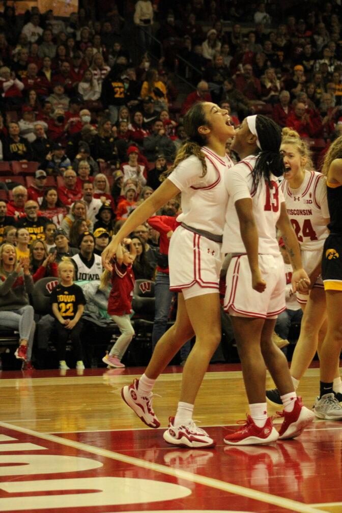 Badger Herald archival photo of the UW women's basketball team. January 31, 2024.