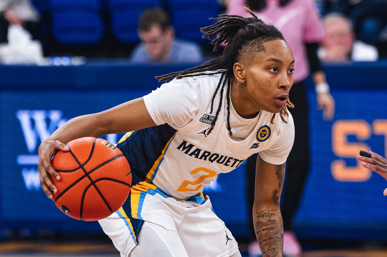 Marquette’s Jaidynn Mason in action at the McGuire Center.