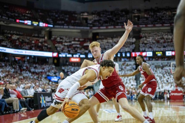 John Tonje drives down the paint. February 4, 2025. 